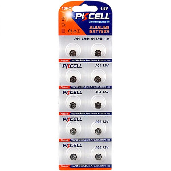 Pkcell 1.5V 1 lbs Alkaline Battery, 10PK AG4-10B - main